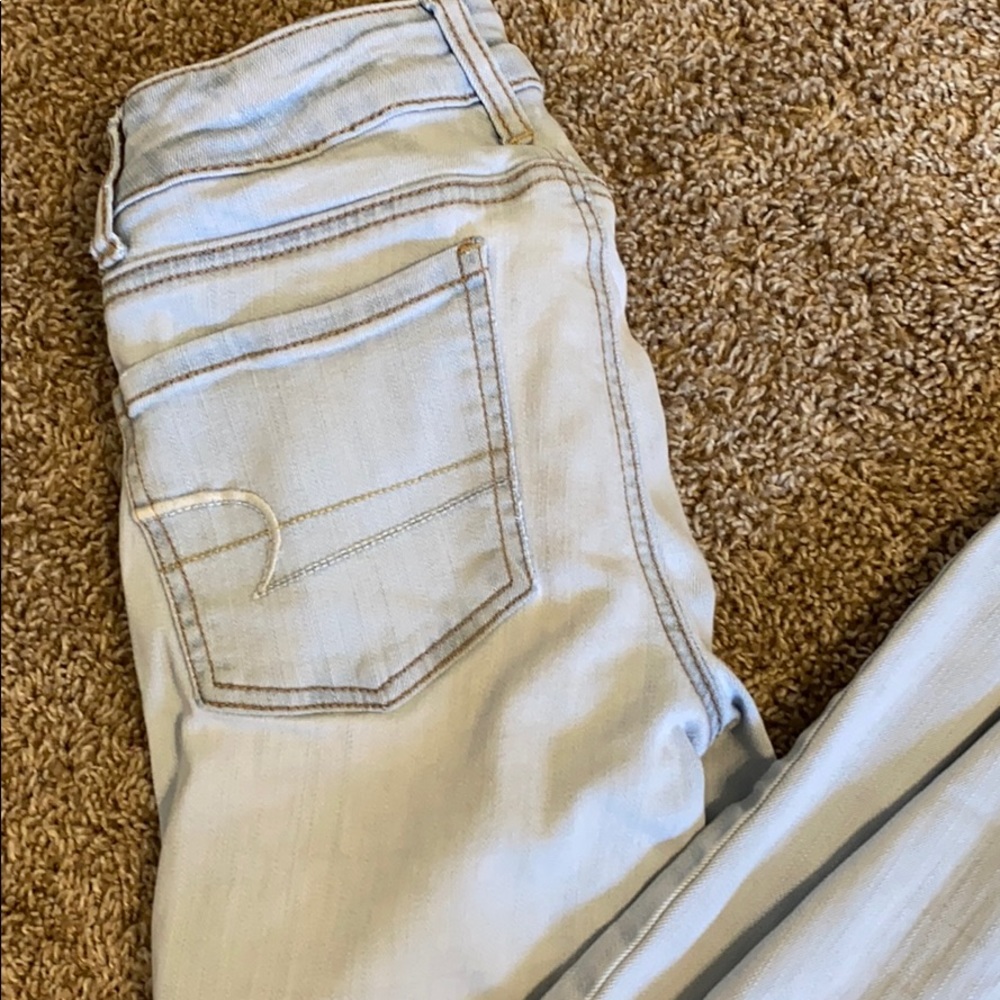 Super light wash American Eagle Jeggings